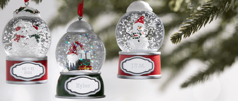 mini snowglobe ornament