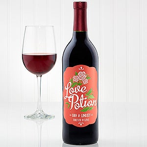 Love Potion Personalized Wine Bottle Labels