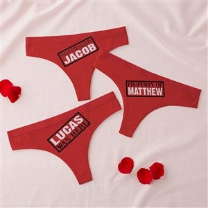 Sealed With A Kiss Personalized Thong