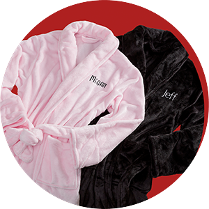 Personalized Valentines Day Robes & Intimate Apparel