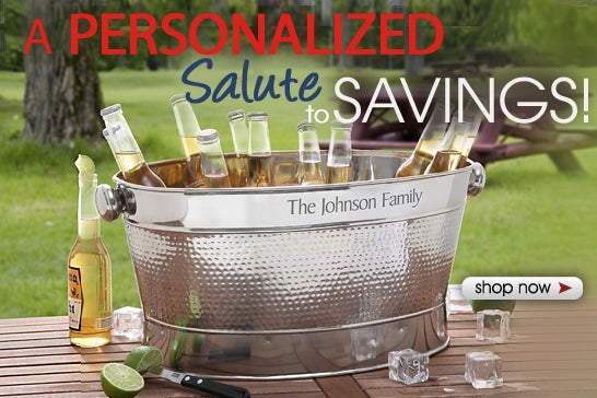 Hampton Collection Personalized Party Tub