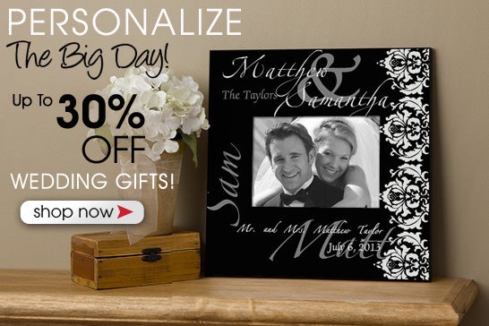 The Wedding Couple 5x7 Personalized Wall Frame