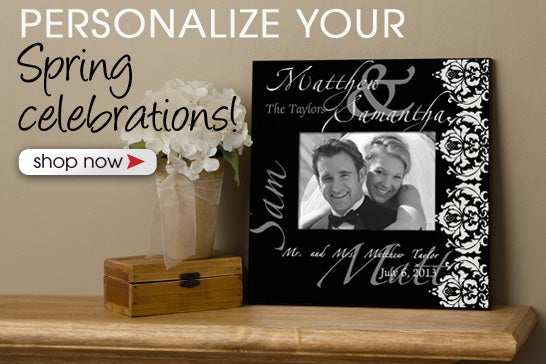 The Wedding Couple 5x7 Personalized Wall Frame