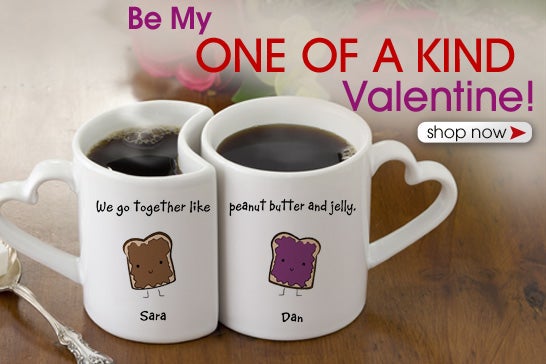 We Go Together Like...Personalized Mug Set
