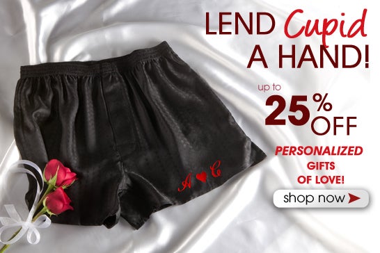 Simply Silk Black Embroidered Boxers