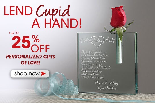 The One I Love Personalized Bud Vase