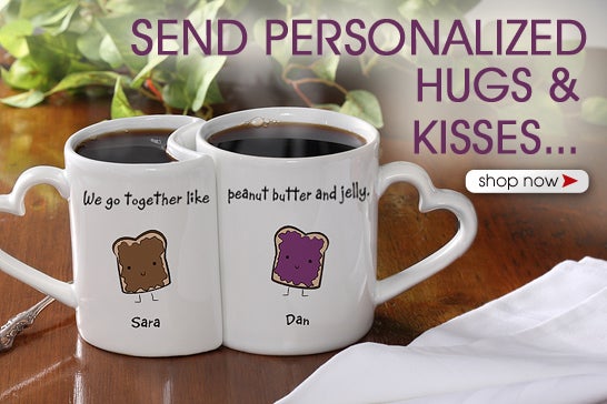 We go together Like... Personalized Mug Set