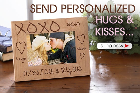 Hugs & Kisses Personalized Frame