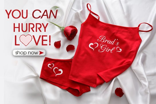 My Girl Personalized Red Camisole and Shorties