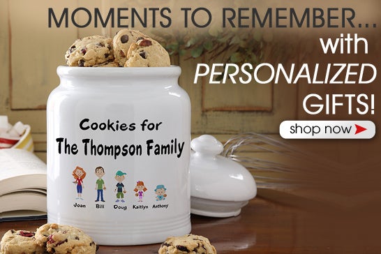 Our Family Characters Personalized Cookie Jar