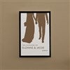 Black Frame - Ivory & Brown