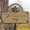 Pawprints In Heaven Memorial Stake With Photo Magnet - 12124-S