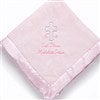 God Bless Baby Embroidered Keepsake Blanket- Pink - 12288-P