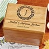 Wedding Recipes Personalized Recipe Box - 13557