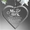 The Happy Couple Personalized Heart Ornament - 14981