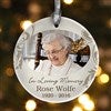 1-Sided In Loving Memory Personalized Memorial Photo Ornament - 15250-1