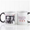 Personalized Photo Message Black Handle Coffee Mug - 5841-B