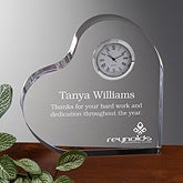Personalized Corporate Engraved Logo Acrylic Clock - 10010