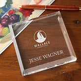 Personalized Corporate Engraved Logo Crystal Plaque - 10017