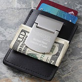 Personalized Corporate Engraved Logo Money Clip  - 10027