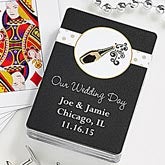 Personalized Wedding Favor Playing Card Deck - Champagne Toast - 10057