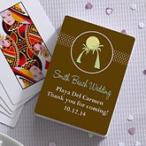 Personalized Wedding Favor Playing Cards - Palm Trees - 10058