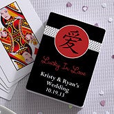 Lucky In Love&copy; Personalized Playing Cards