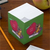 Teddy Bear© Personalized Teacher Paper Note Cube