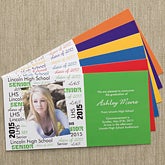 Personalized Photo Graduation Announcement Postcards - 10105 Personalized Photo Graduation Announcement Postcards - 10105