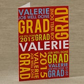 Personalized Graduation Greeting Cards - Job Well Done - 10159