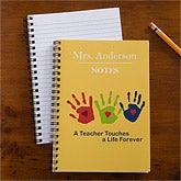 Personalized Teacher Notebook Set - Touches A Life - 10196