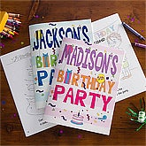 Personalized Coloring Books - Birthday Party Fun - 10197