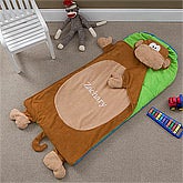 Personalized Sleeping Bag Nap Mat - Monkey - 10198