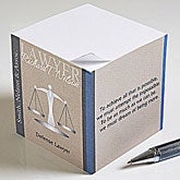 Personalized Note Pads for Lawyers - Scales of Justice - 10225