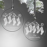 Personalized Ornaments - Family Christmas Stockings - 10238 Personalized Ornaments - Family Christmas Stockings - 10238