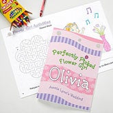Personalized Flower Girl Coloring Book - 10246 Personalized Flower Girl Coloring Book - 10246