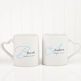 Personalized His & Hers Coffee Mug Set - Our Initials - 10250