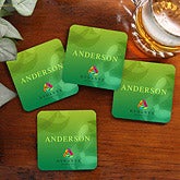 Personalized Corporate Custom Logo Coaster Set - 10285