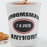 Personalized Groomsmen Gifts - Shot Glass - 10307