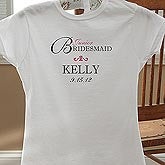 Personalized Junior Bridesmaid Wedding T-Shirt - 10342