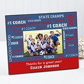 Personalized Sports Coach Picture Frames - 10377 Personalized Sports Coach Picture Frames - 10377