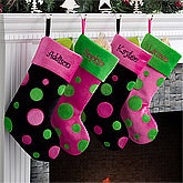 Personalized Christmas Stockings for Girls - 10409