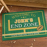 Personalized Football Doormat - End Zone - 10450