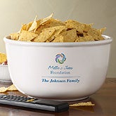 Personalized Corporate Logo Serving Bowl - 10477