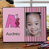 Personalized Girls Picture Frames - Alphabet Animals - 10516