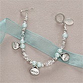 Love, Niece, Always Youth Initial Bracelet