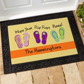 Personalized Summer Doormats - Flip Flops - 10545
