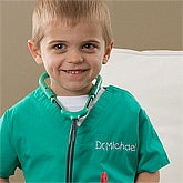 Kids Personalized Doctors Scrubs Costume - 10547