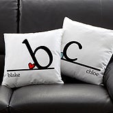 Personalized Throw Pillows - Heart Felt - 10565