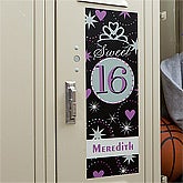 Personalized Sweet Sixteen Locker Decoration - 10590